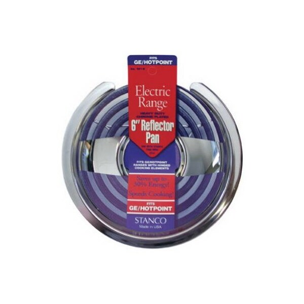 Stanco Metal Prod 6 CHR Refl Pan For GE 501-6 - main